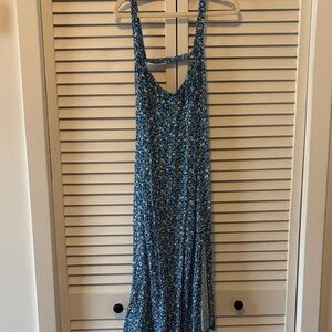 Blue Floral Maxi Dress